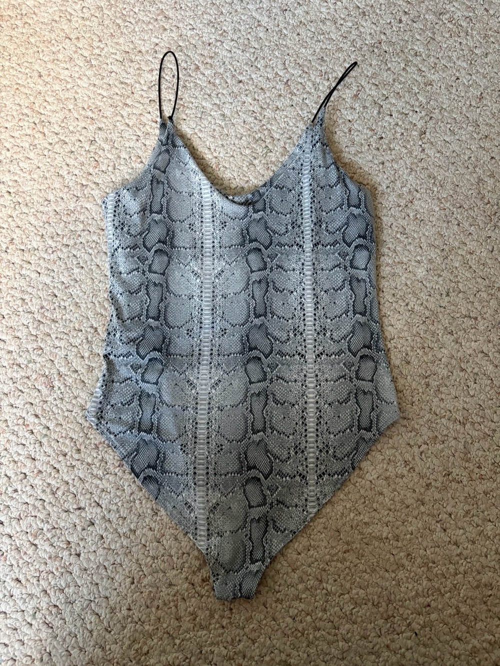 Snakeskin bodysuit
